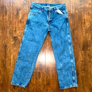 Vintage Wash Straight Leg Jeans